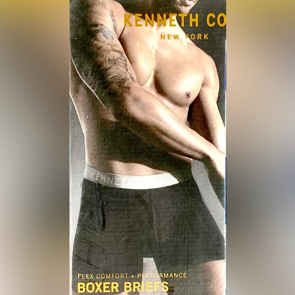 Kenneth Cole New York flex microfiber boxer briefs, 3- Pack.